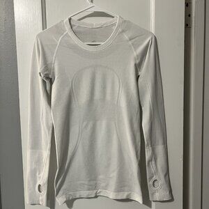 lululemon White Long Sleeve Top